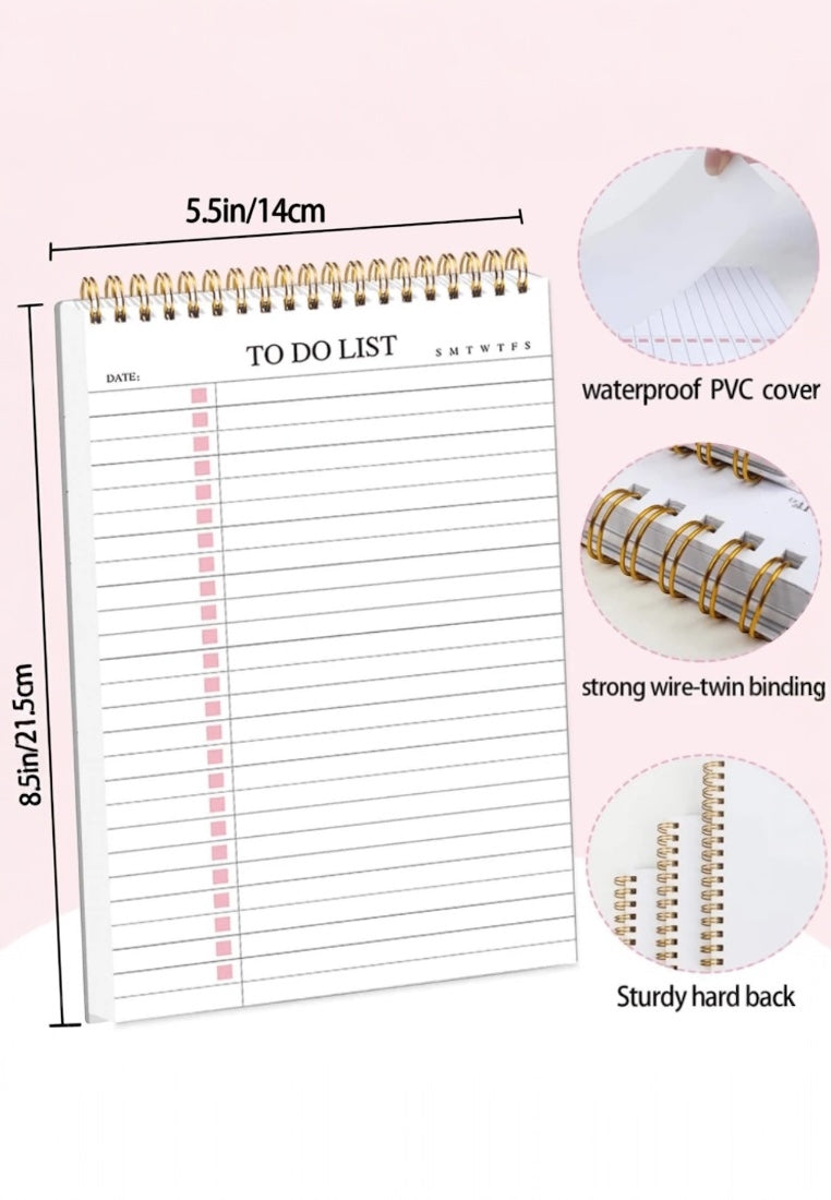 Pink To-Do List Notepad