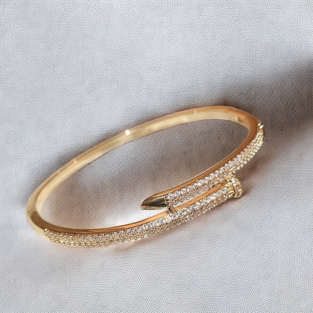 Cubic Zirconia Decor Bangle