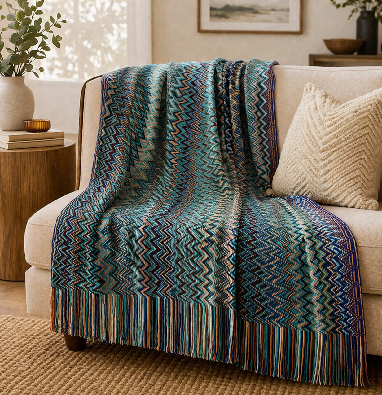 Multi-purpose Knitted Blanket