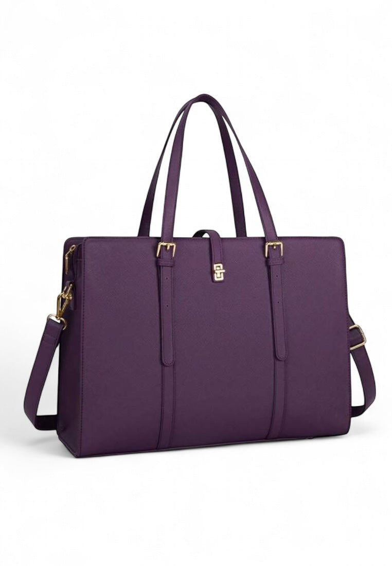 Purple Minimalist Large Capacity Tote Bag