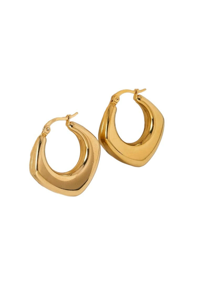 Stainless Steel Minimalist Hoop Earrings