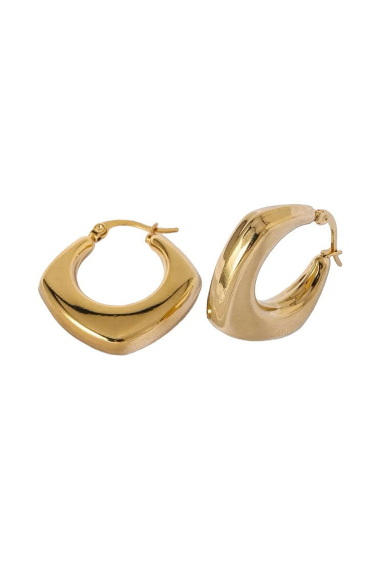 Stainless Steel Minimalist Hoop Earrings