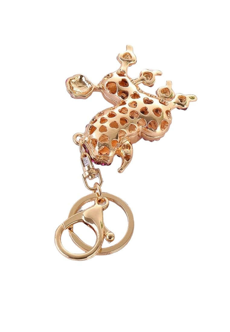 Pink Rhinestone Poodle Dog