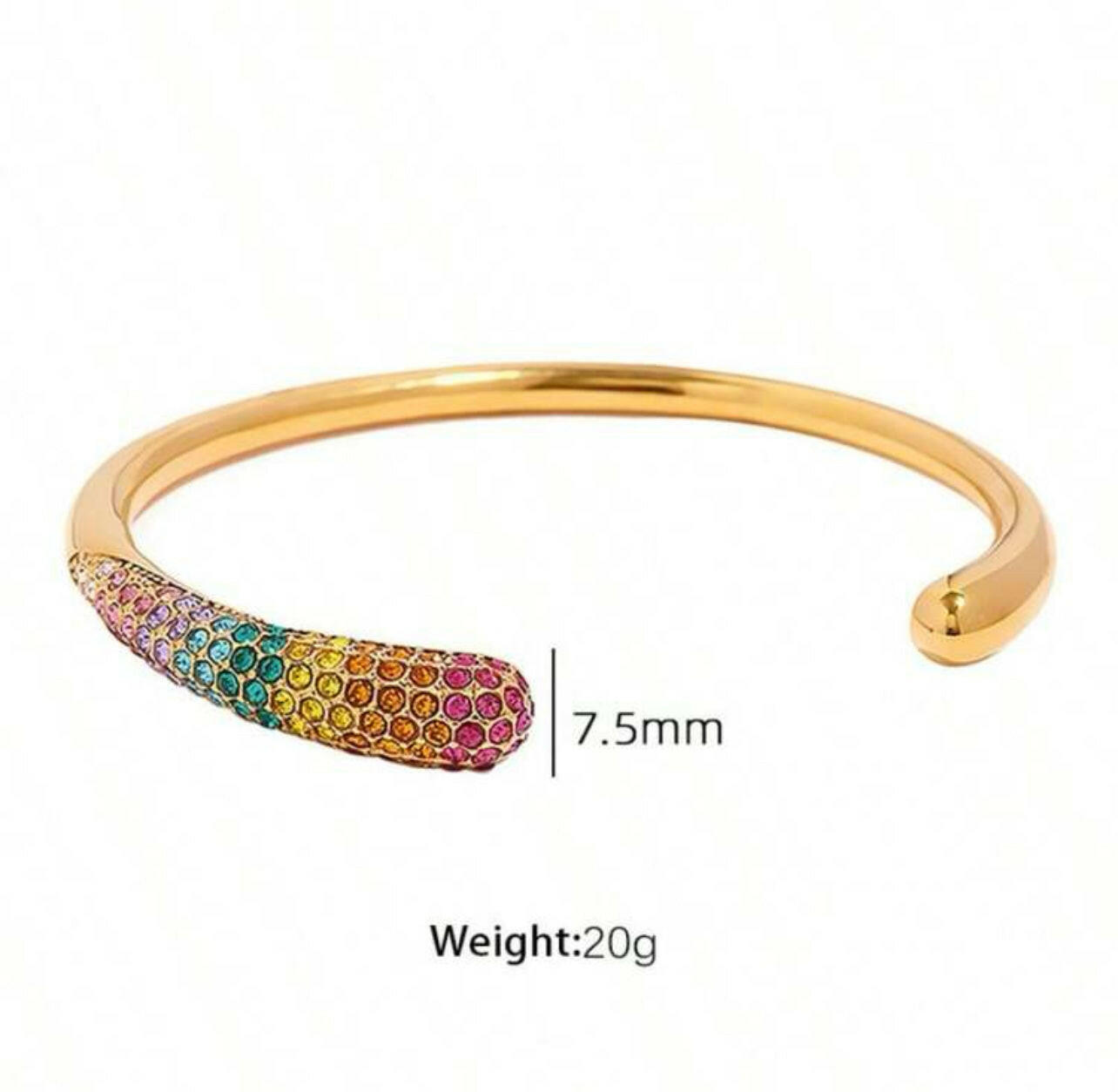 Stainless Steel Plaid Bangle