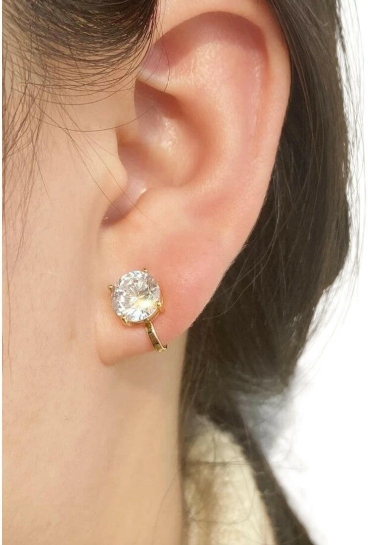 Stylish Cube-Shaped  Clip-On Earrings