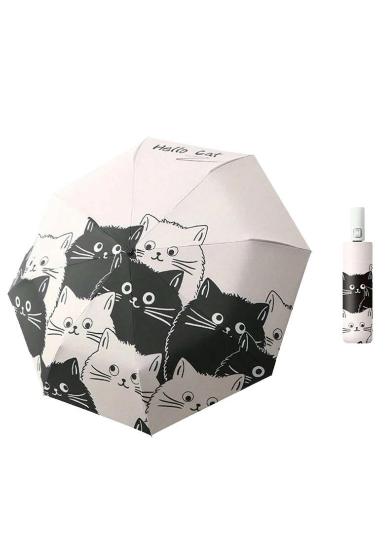 Fully Automatic Cartoon Cat Pattern Umbrella