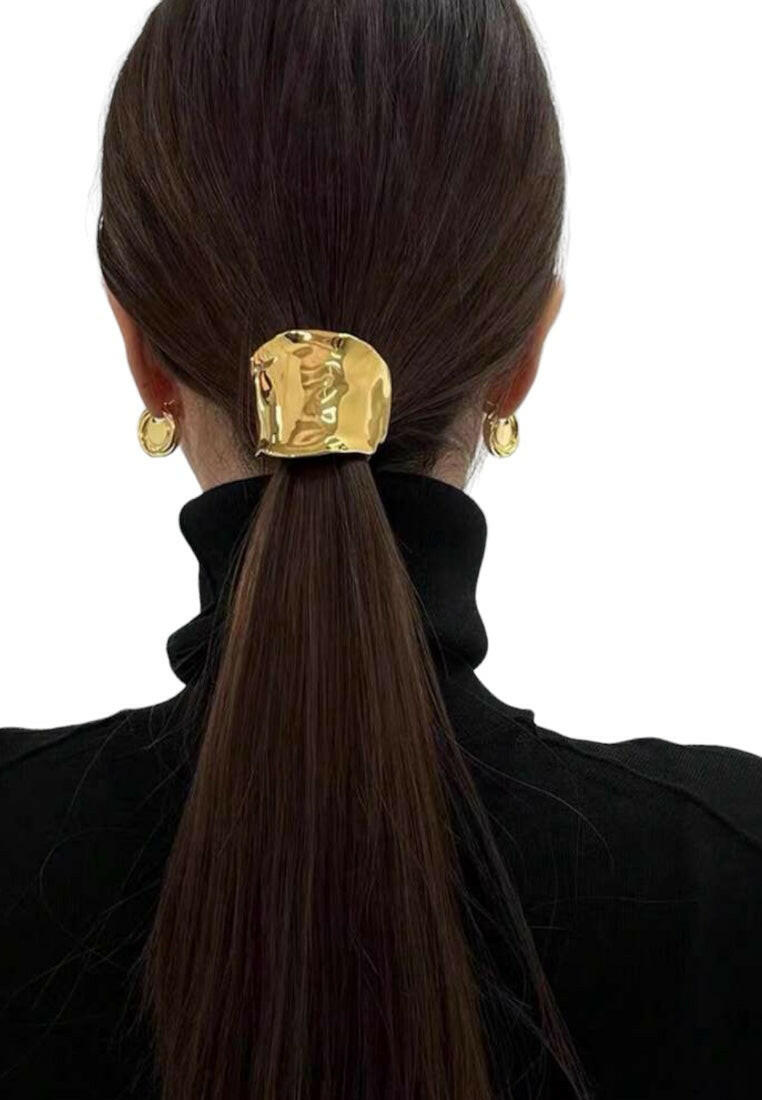 1pc Metallic Hollow Out Hairpin Ponytail