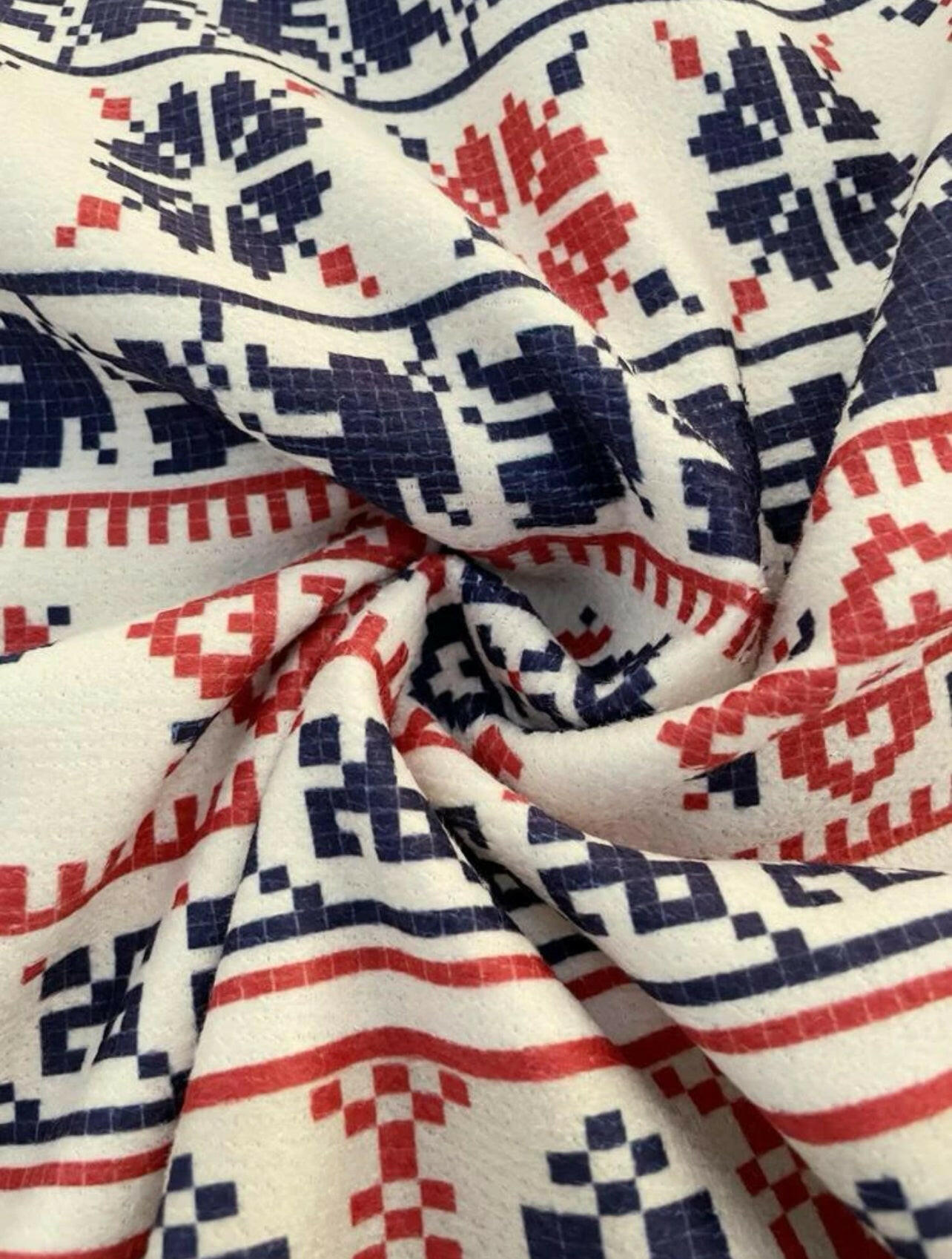 Boho Allover Print Tassel Trim Beach Blankets