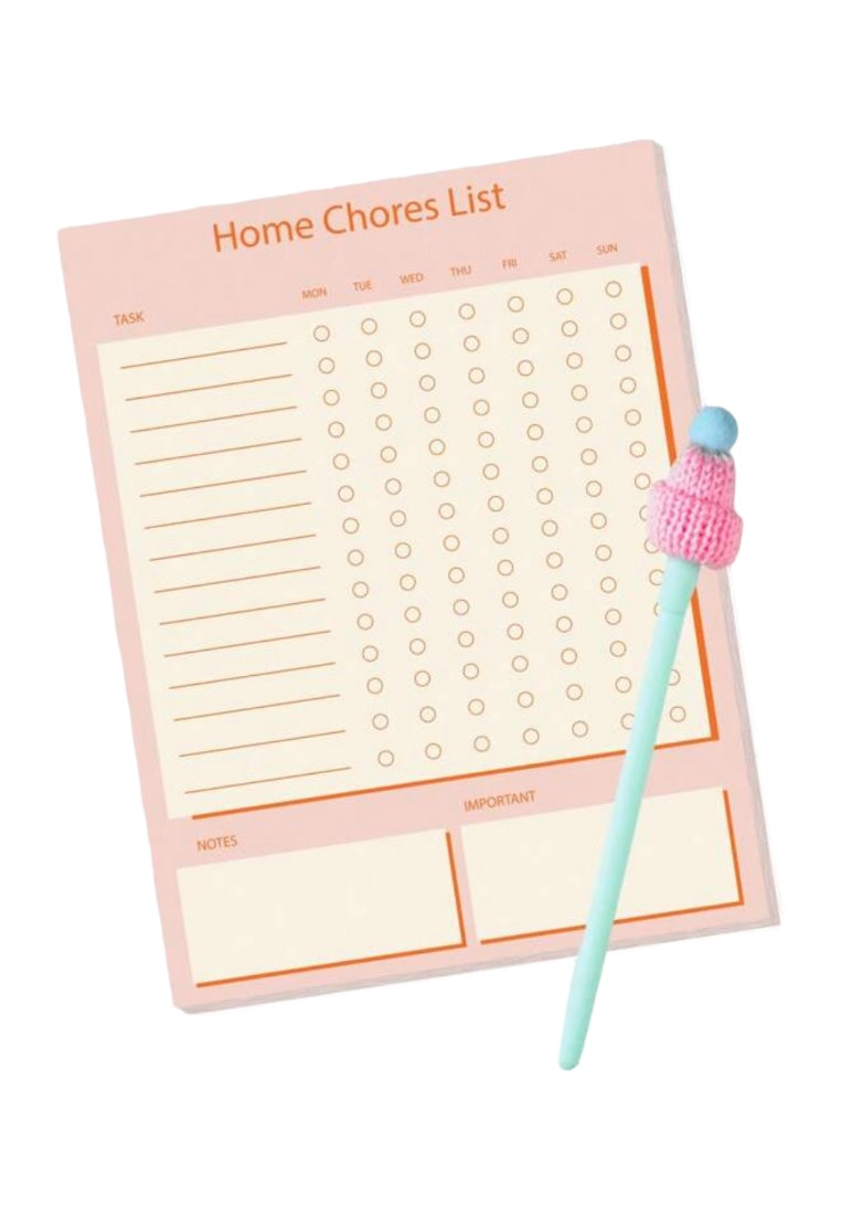 Home Chores List-Daily And Weekly Cleaning Schedule Checklist Planner And Organizer,