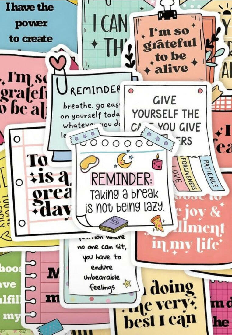 50pcs Positive Affirmation Motivational Stickers