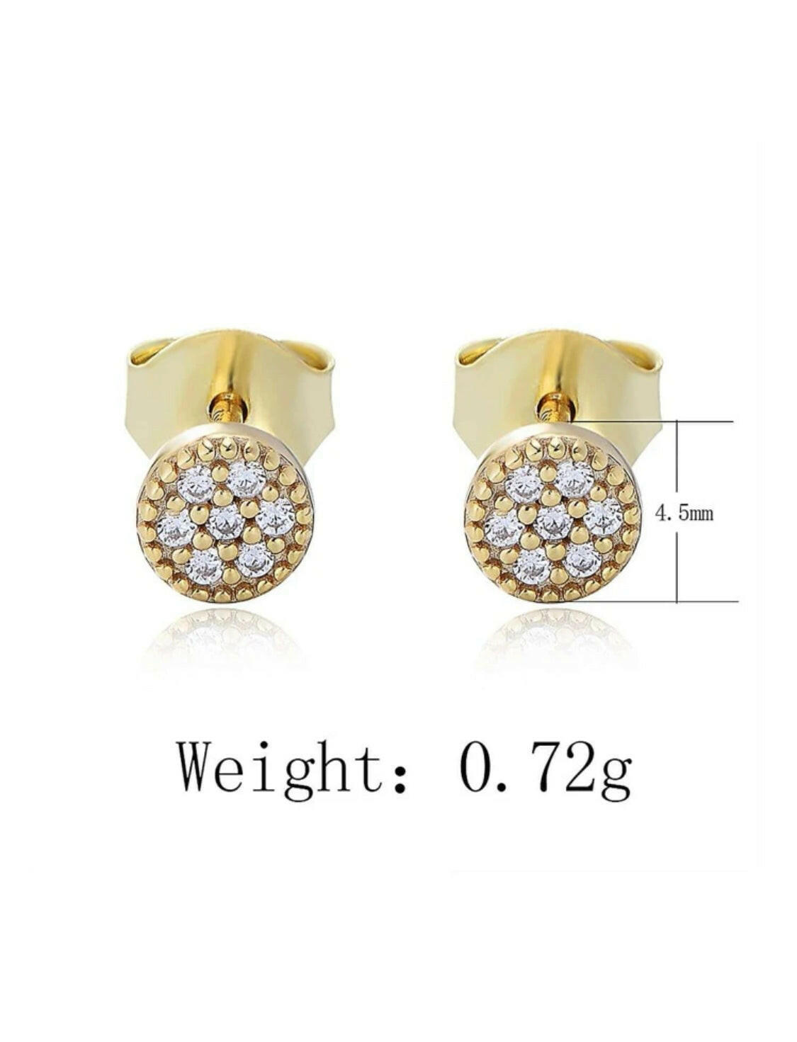 These classic cubic zirconia round decor sterling silver stud earrings are the perfect accessory for any outfit. Carefully crafted with 925 sterling silver, these earrings boast an eye-catching sparkle and shine. Studs are a timeless style that look beautiful for any occasion.