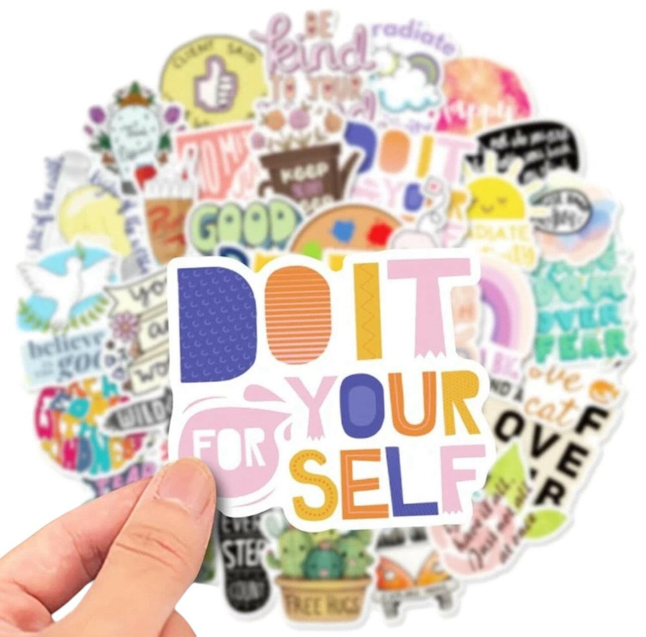 50pcs Motivational Words Graffiti Stickers