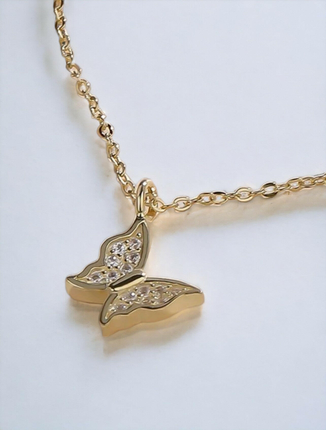 925 Sterling Silver Butterfly Necklace