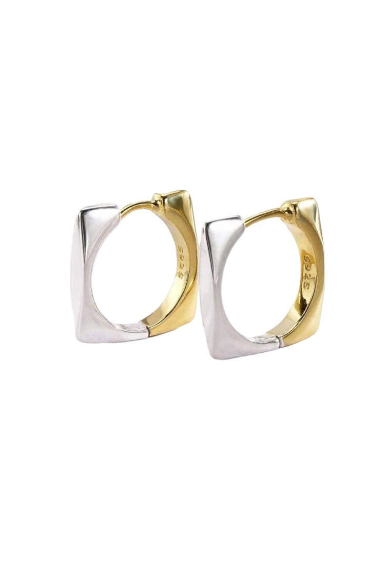 S925 Sterling Silver Square-Shaped Earrings