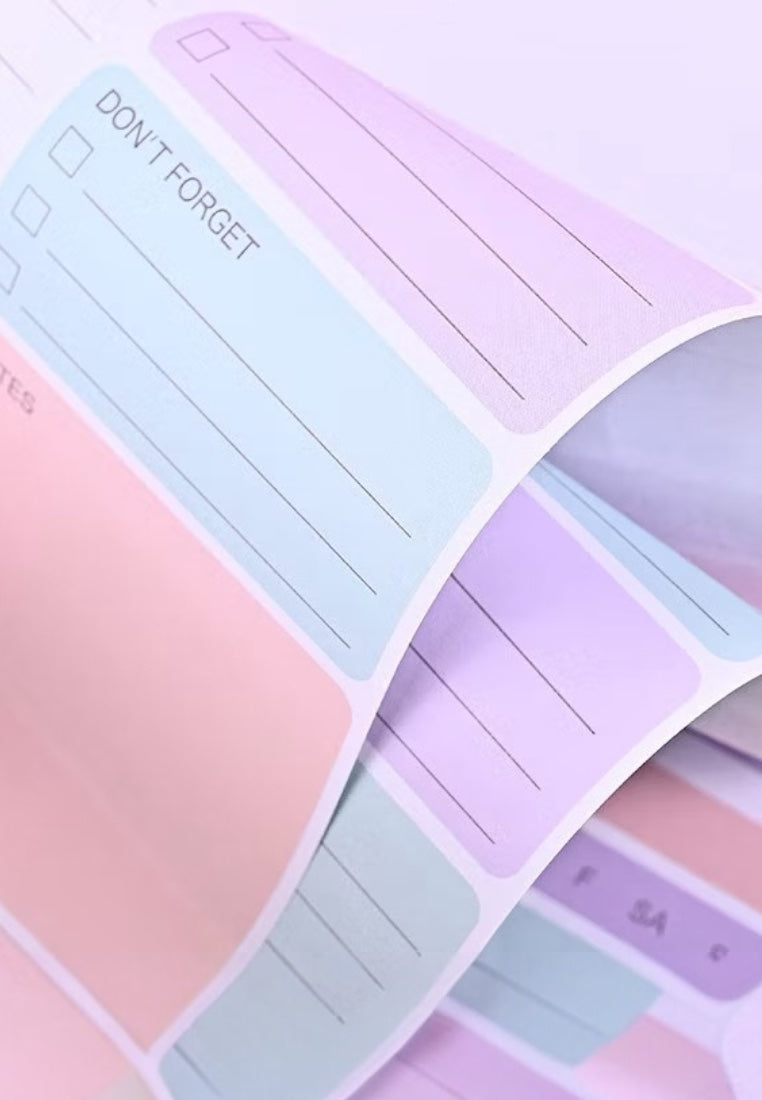 Purple Daily To-Do List Notepad