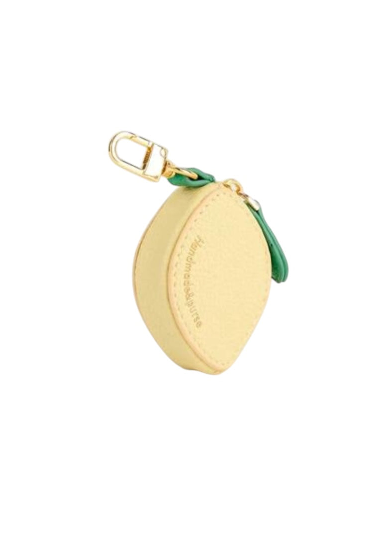 Yellow Lemon Fruit Charm Coin Purse