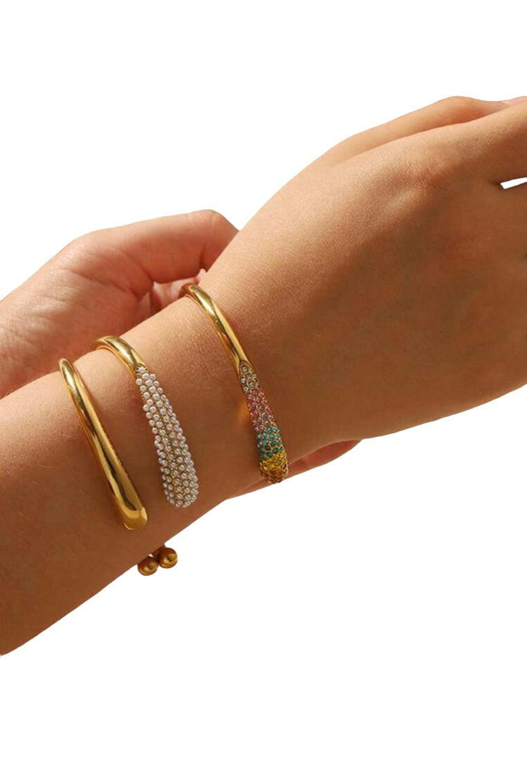 Stainless Steel Metallic Facade Bracelet