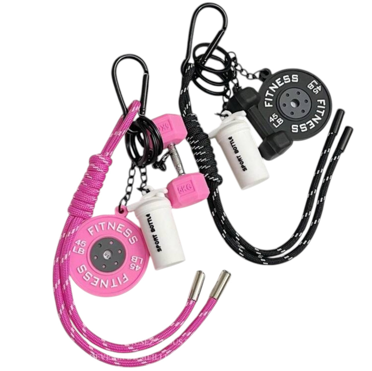 Barbell & Dumbbell Decorative Pendant Bag Keychain
