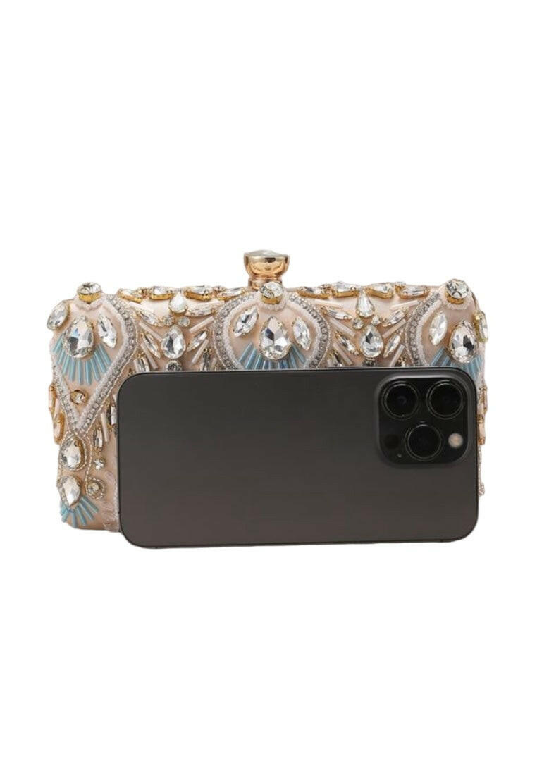 Exquisite Mini Rhinestone Decor Evening Clutch Bag