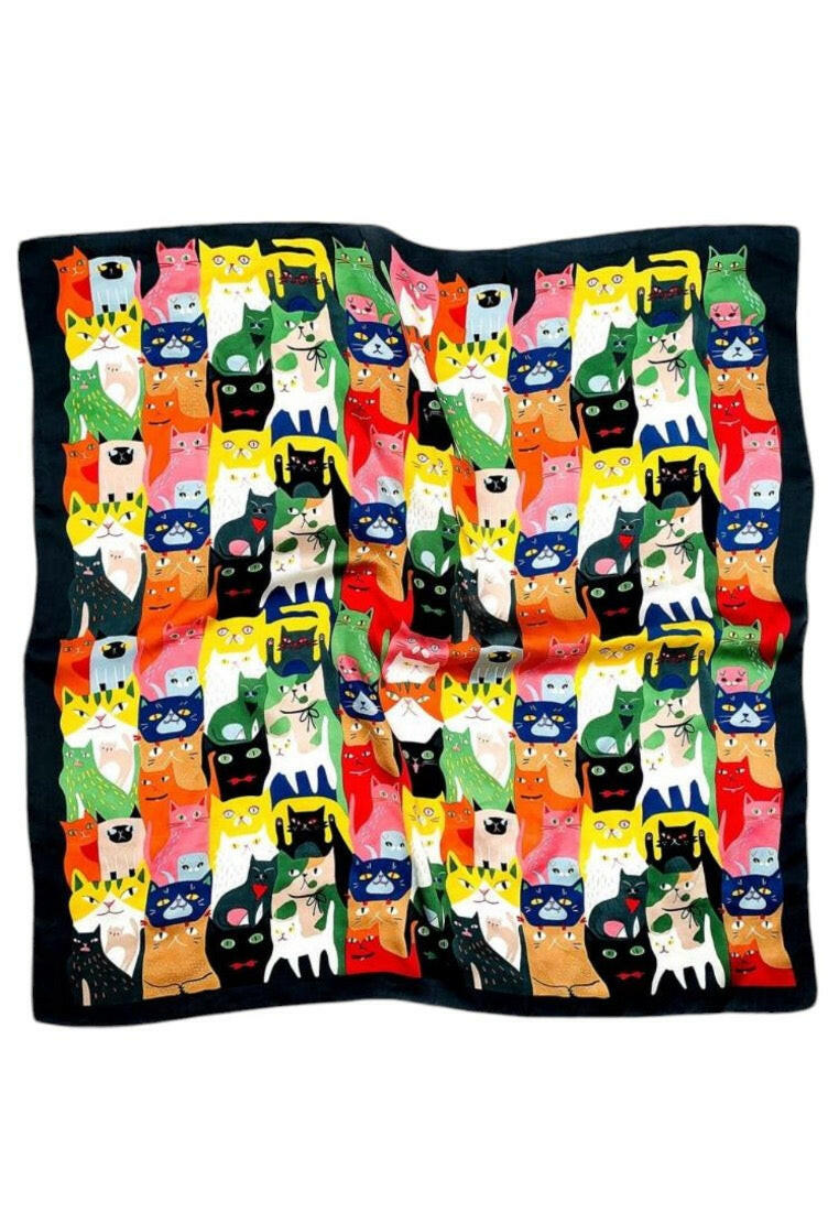 Animal Print Cat Pattern Scarf