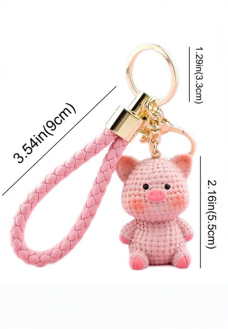 Cartoon Cute Pig Keychain