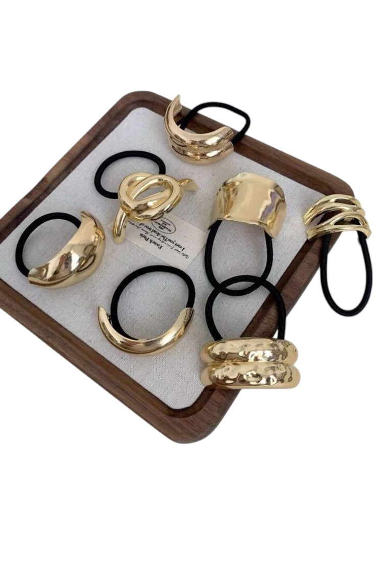 7pcs Metal Minimalist Chic Hair Ties
