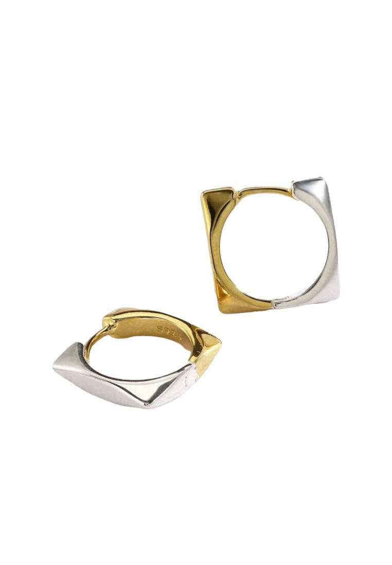S925 Sterling Silver Square-Shaped Earrings