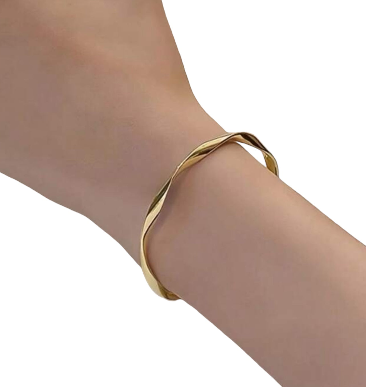 925 Sterling Silver Bracelet With Twisted Cuffs