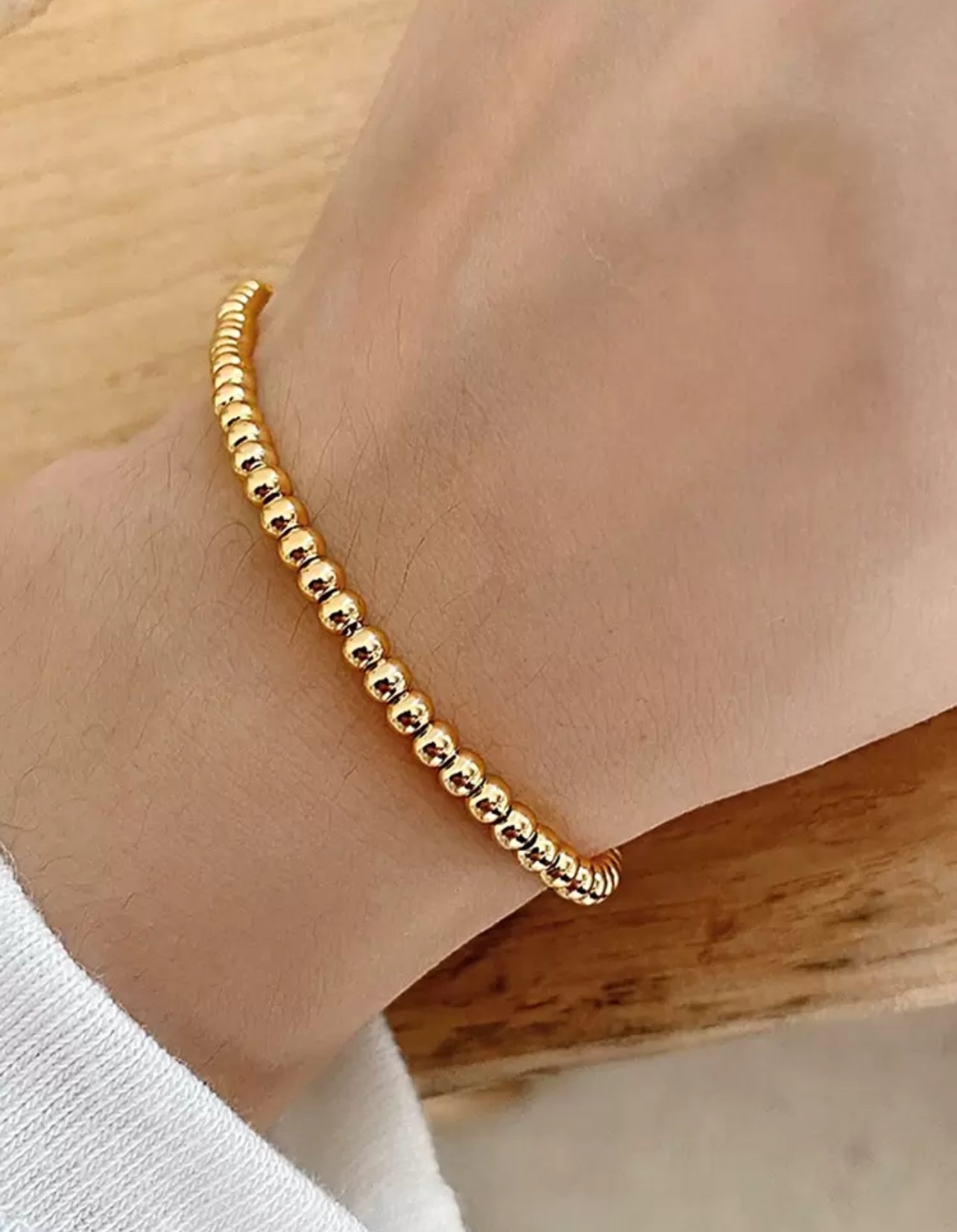 925 Sterling Silver Beads Chain Bracelet