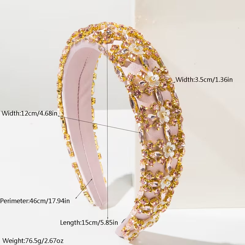Pink Rhinestone Hairband