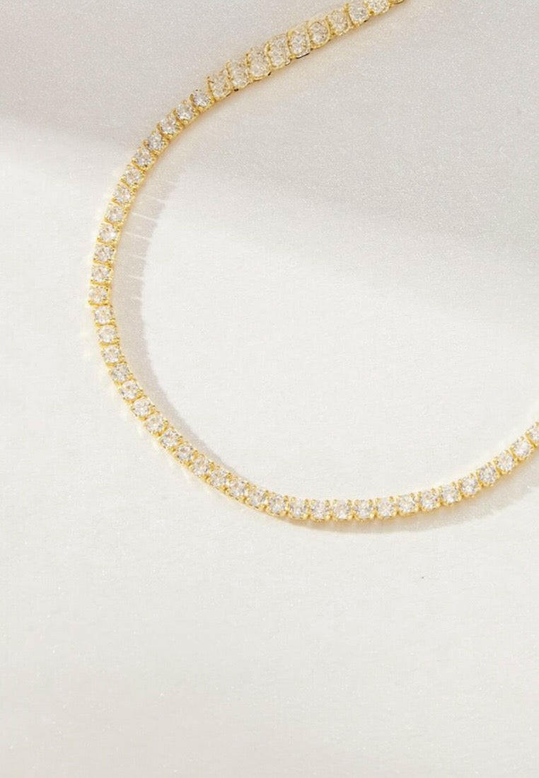 925 Sterling Silver Cubic Zirconia Classic Bracelet