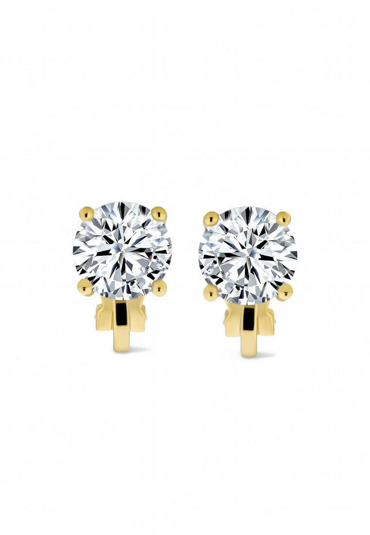Stylish Cube-Shaped  Clip-On Earrings