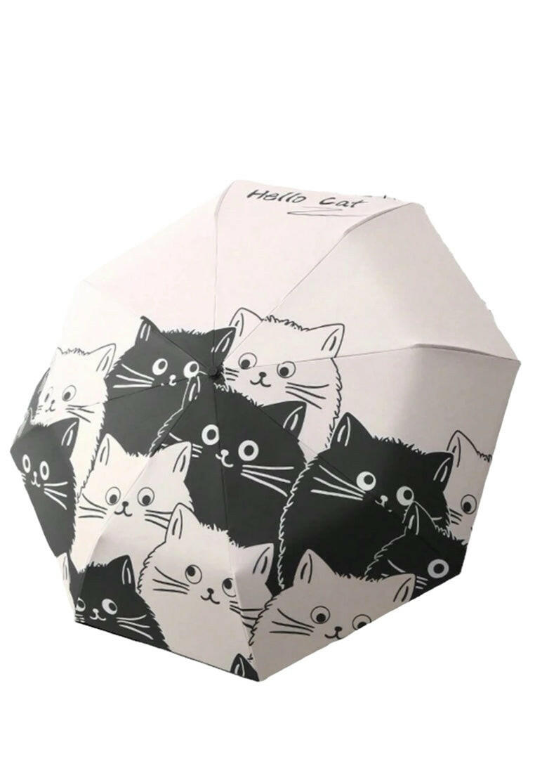 Fully Automatic Cartoon Cat Pattern Umbrella