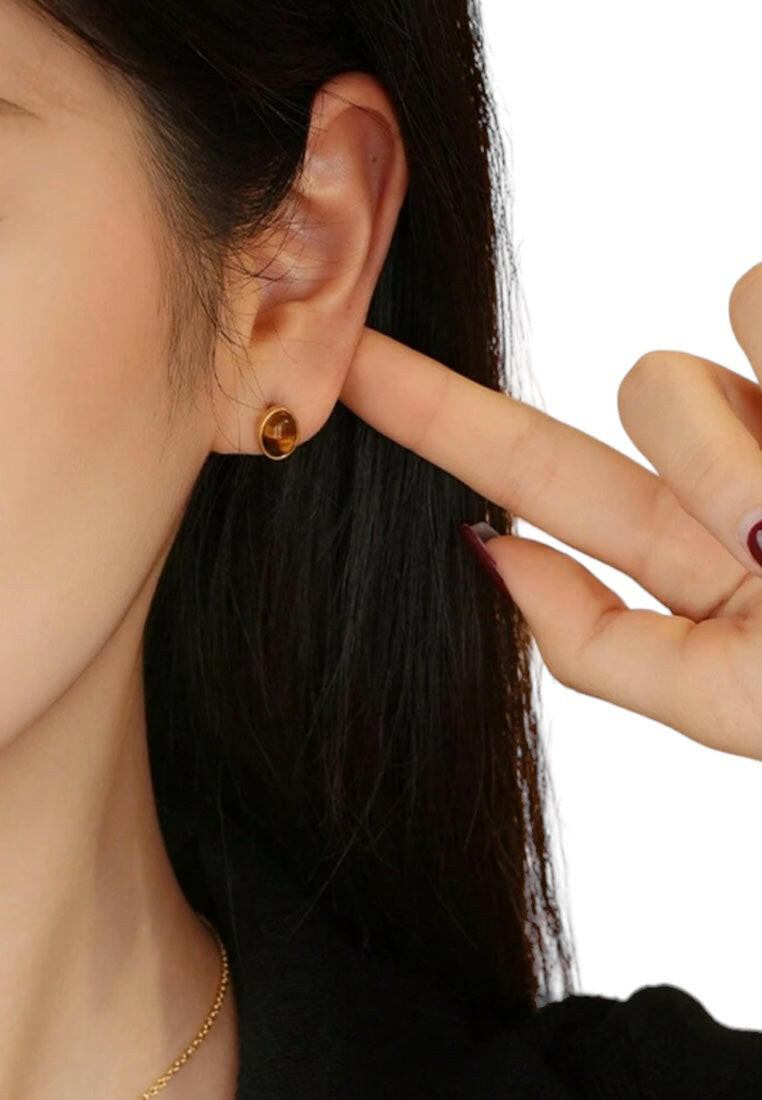 Agate Stud Earrings