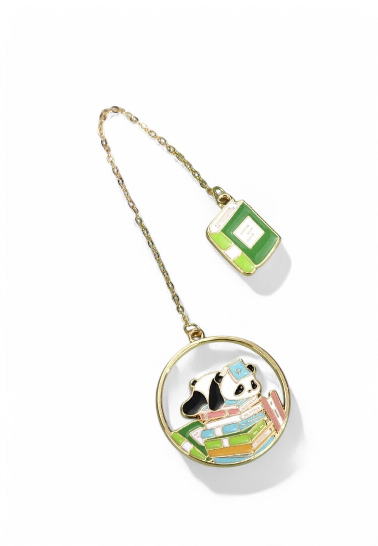 Cute Panda Cartoon Bookmark