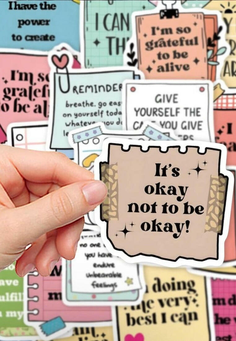 50pcs Positive Affirmation Motivational Stickers