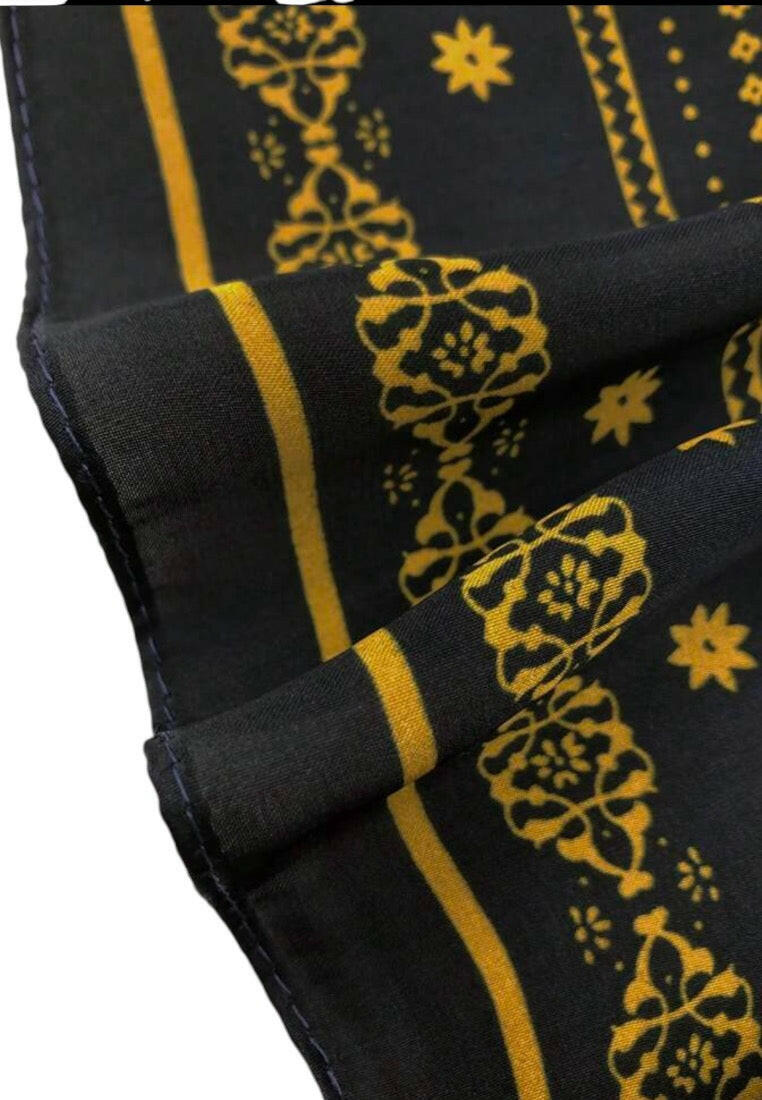 Blue Paisley Bohemian Vintage Printed Bandana Scarf