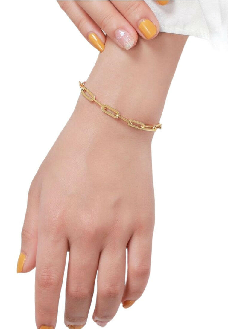 925 Sterling Silver Paperclip Chain Bracelet