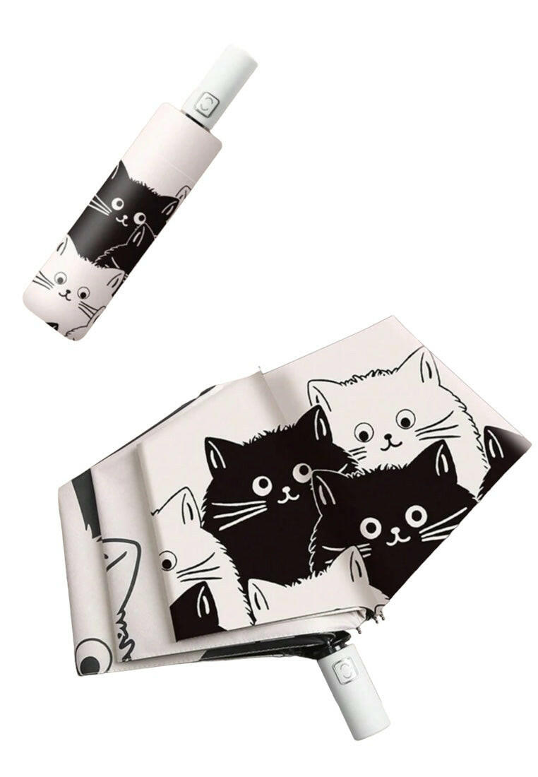 Fully Automatic Cartoon Cat Pattern Umbrella
