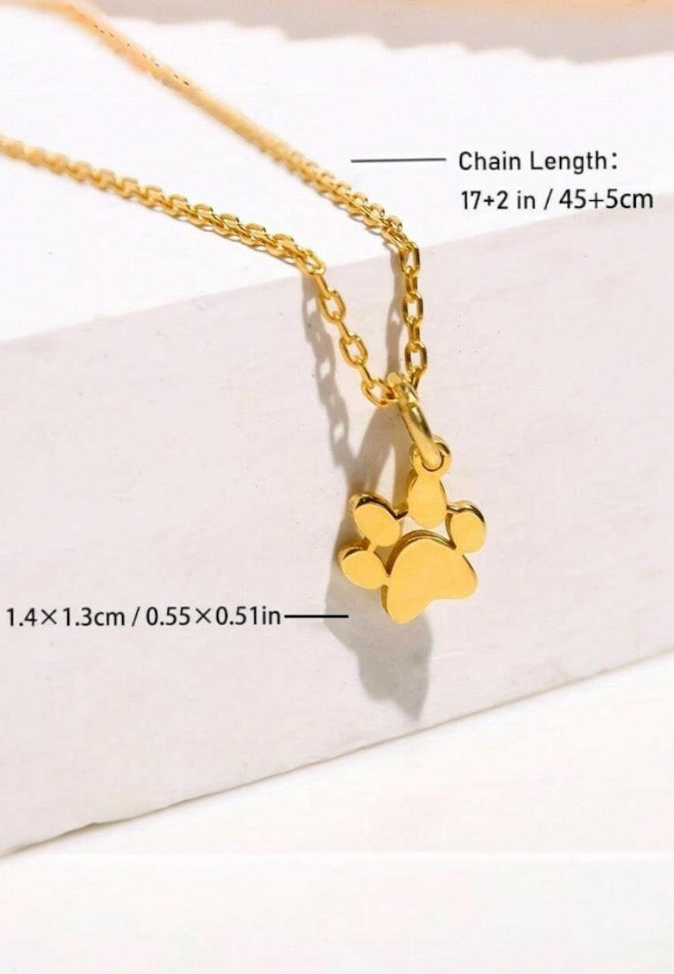 Cute Cat Claw Pendant Necklace