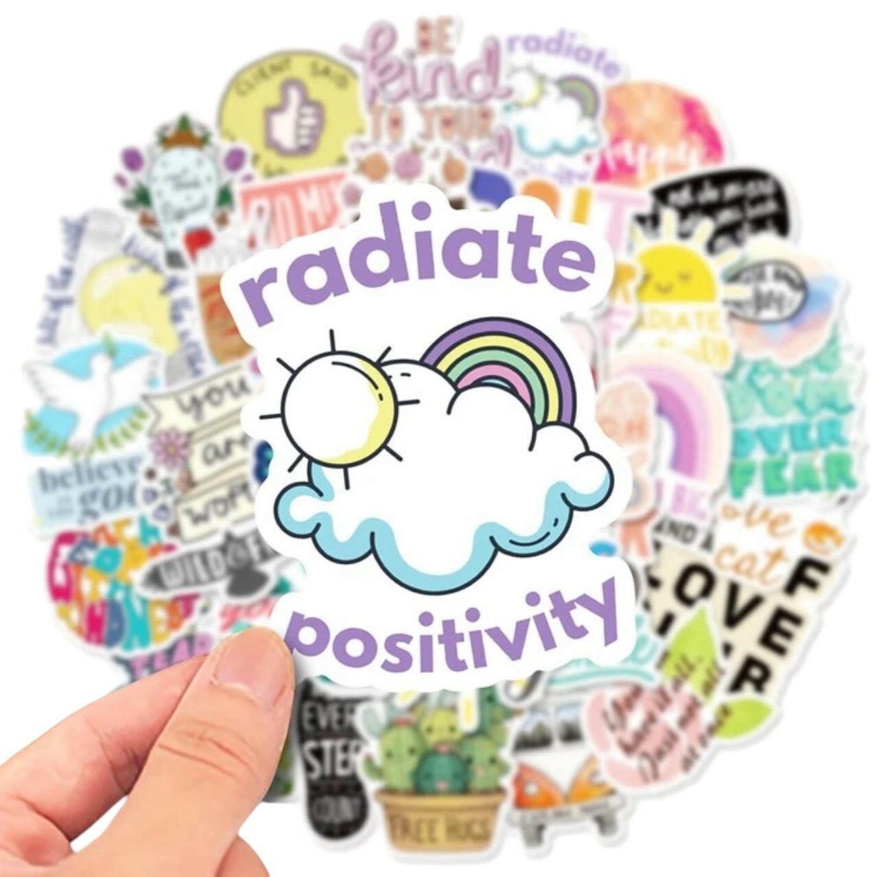 50pcs Motivational Words Graffiti Stickers