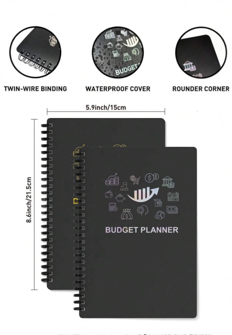 Simple Multi-purpose Budget Checklist Spiral Planner