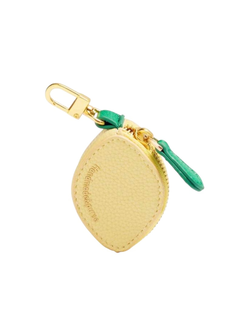 Yellow Lemon Fruit Charm Coin Purse
