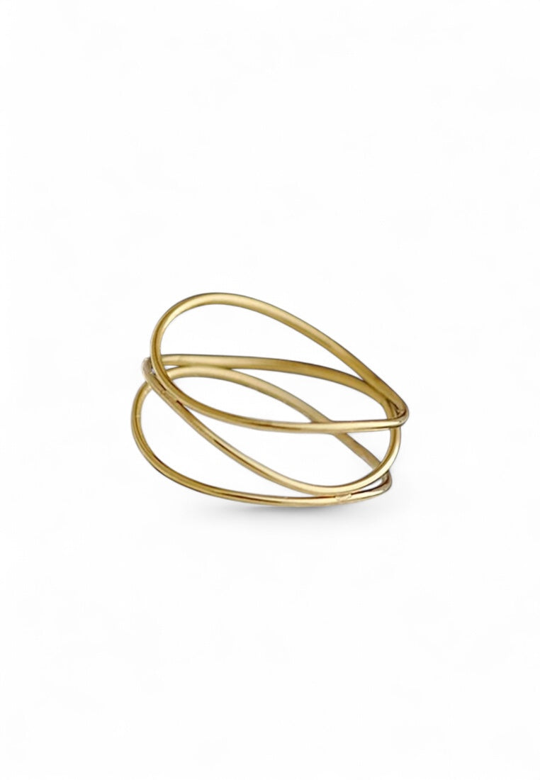 S925 Silver Three Layer Ring