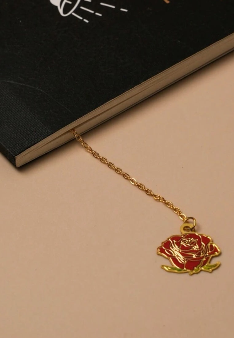 Metal Rose Bookmark