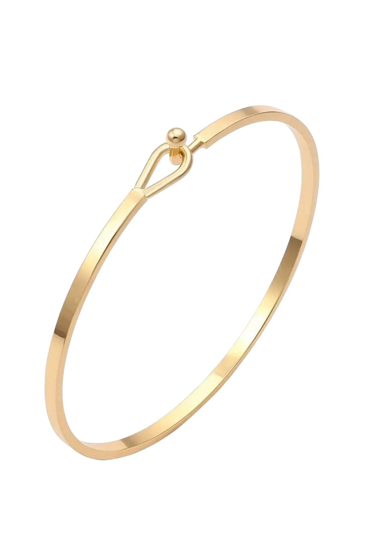 Stainless Steel Dainty Thin Cuff Bangle