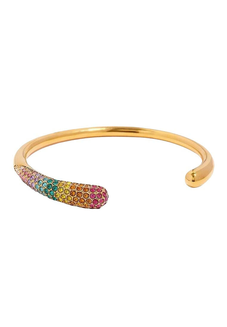 Stainless Steel Plaid Bangle