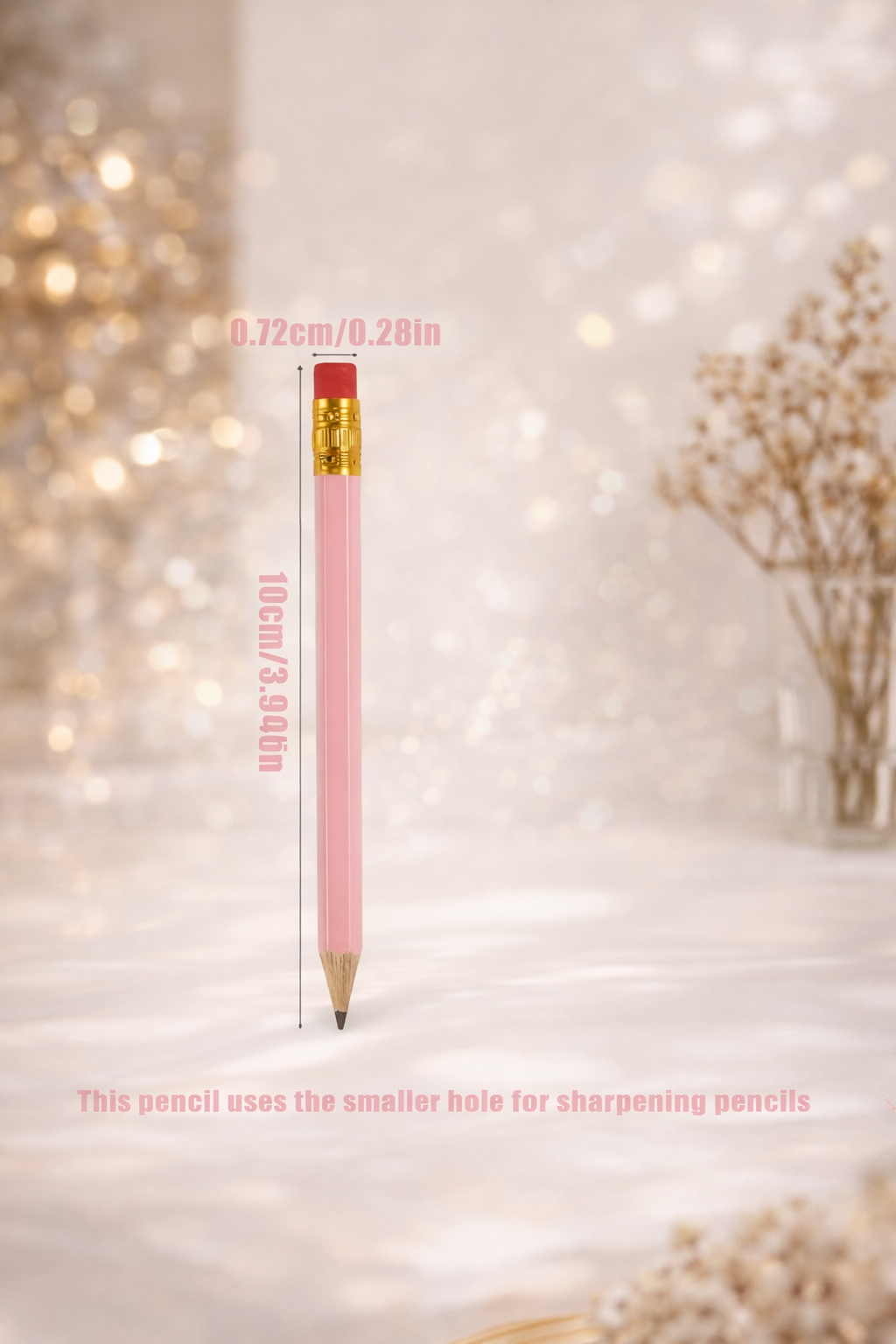 5pcs Pink Heart Pencil