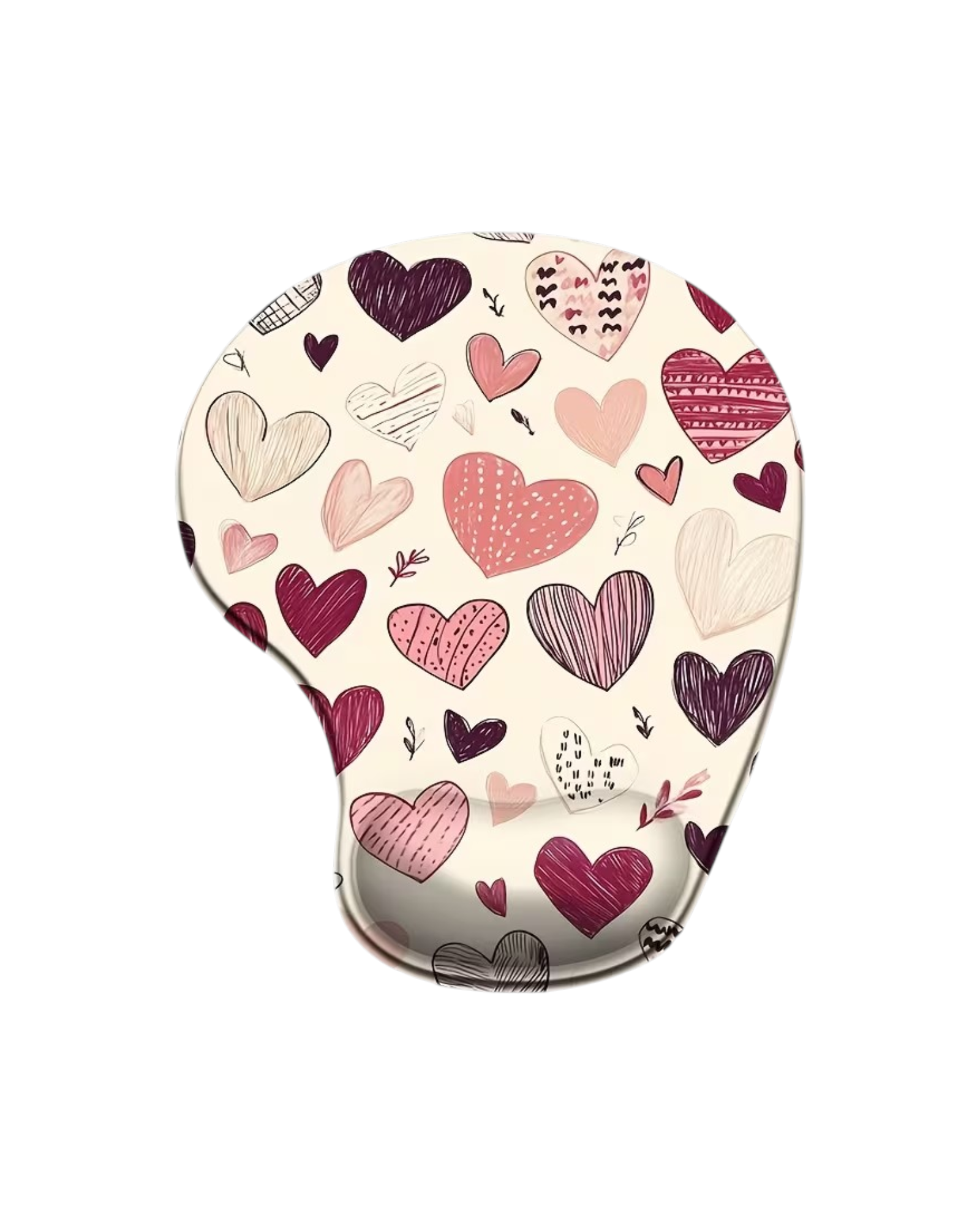 Heart Pattern Mouse Pad