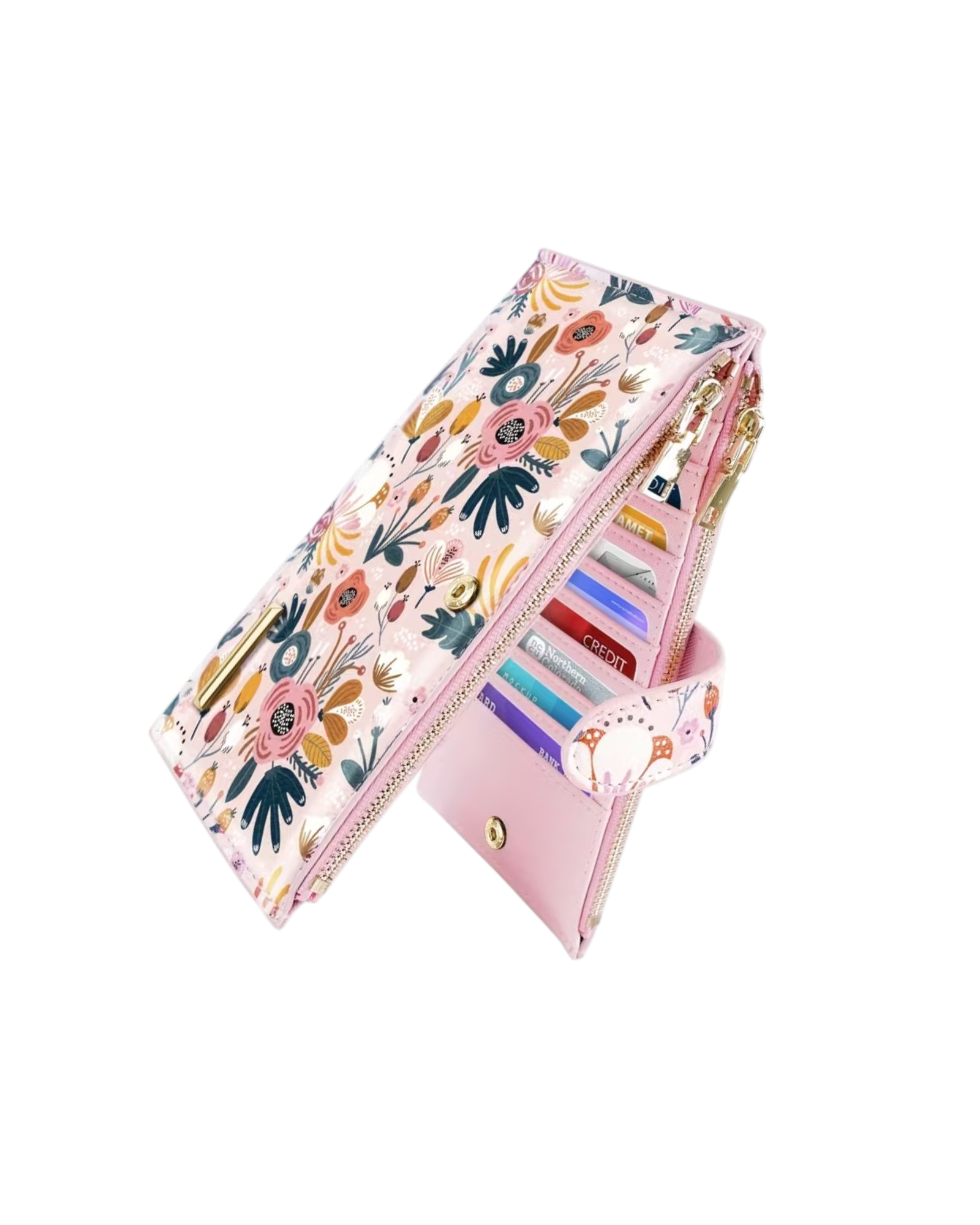 Floral Long Card Wallet